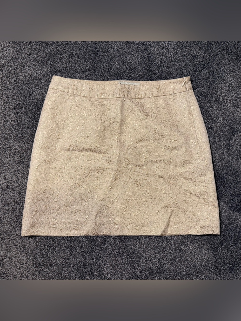 Banana Republic Cream Jacquard Mini Skirt C-8